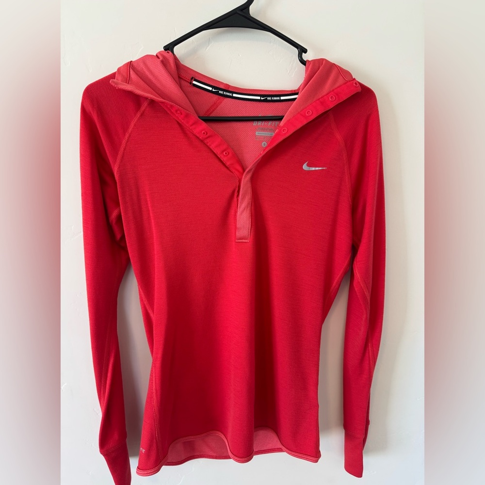 Nike Women's Vibrant Red Hoodie Sweatshirt